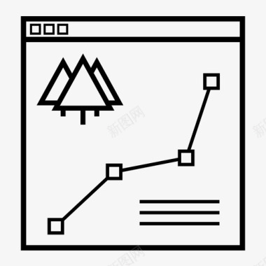 分析矢量图分析审计数据图标图标