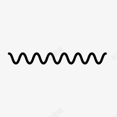 波浪花式线条图标图标