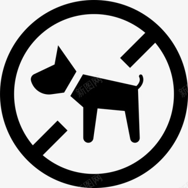 不准养宠物不准养动物不准养狗图标图标