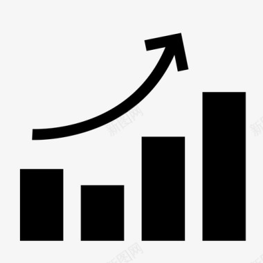 信息分析表条形图分析增长图标图标
