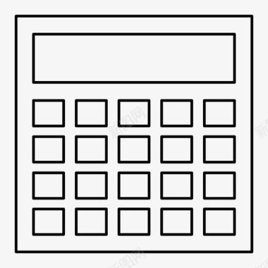 数学标识符计算器数字教育图标图标