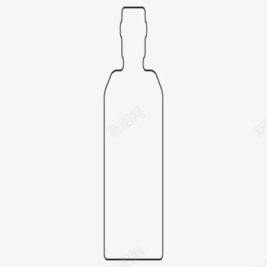 红酒空瓶红酒图标图标