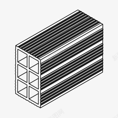 陶瓷煲砖建筑陶瓷块图标图标