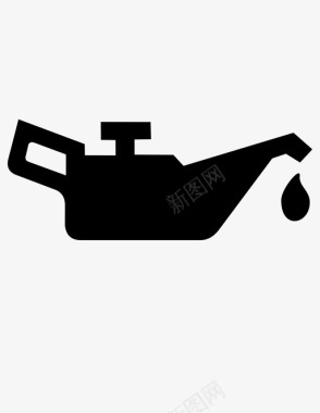 润滑油润滑器图标图标