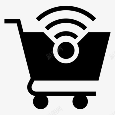 购物车wifi互联网网络图标图标
