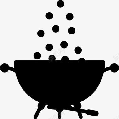浇煤型煤烹饪图标图标