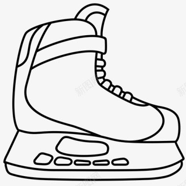 溜冰鞋溜冰运动图标图标