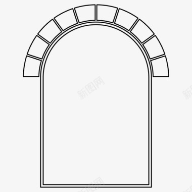 广州标志建筑拱门建筑历史图标图标