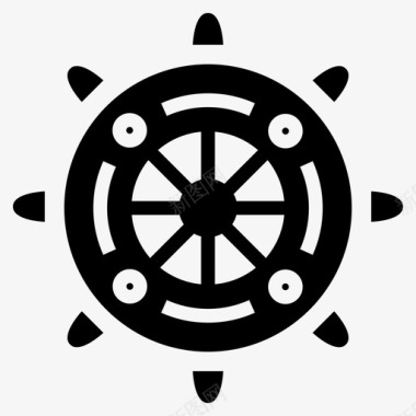 舵手船舵机图标图标
