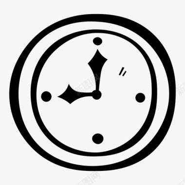 时钟营业时间挂钟图标图标