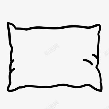 枕头枕头床卧室图标图标