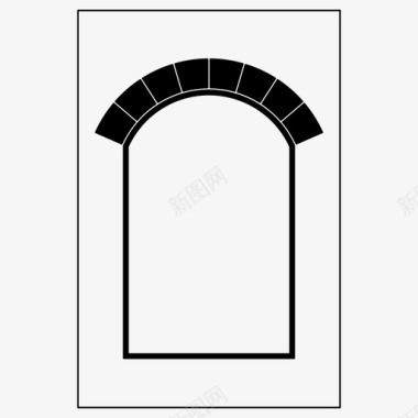 拱门拱门建筑历史图标图标