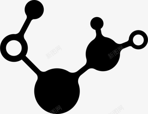 分子分子粒子科学图标图标