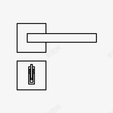 开大门门把手关回家图标图标