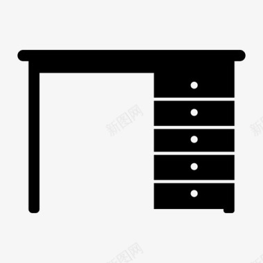 办公用物办公桌家具图标图标