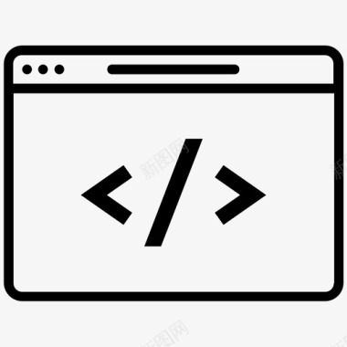 web开发者代码编程图标图标