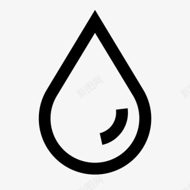 雨滴水滴雨滴基本ui图标图标