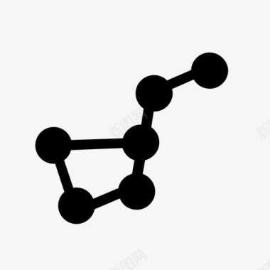 透明镜星座占星术天文学图标图标