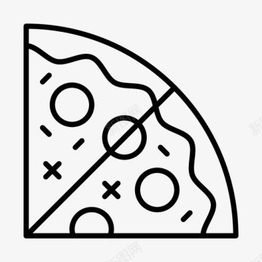 蓝莓披萨免抠素材披萨快餐食品图标图标