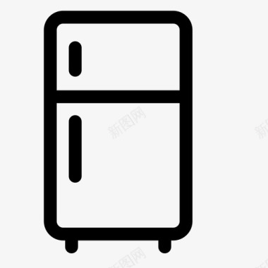 冰箱冷藏电子图标图标