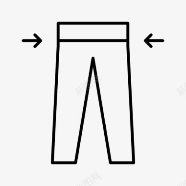 裤子定制尺码图标图标