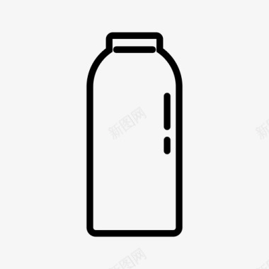 塑料杯子瓶子空瓶子牛奶瓶图标图标