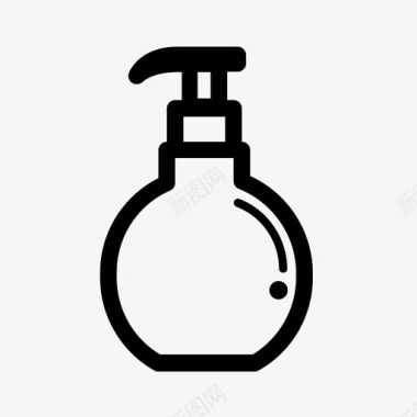 肥皂分配器分配器瓶洗手液图标图标