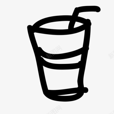 果汁杯子液体图标图标
