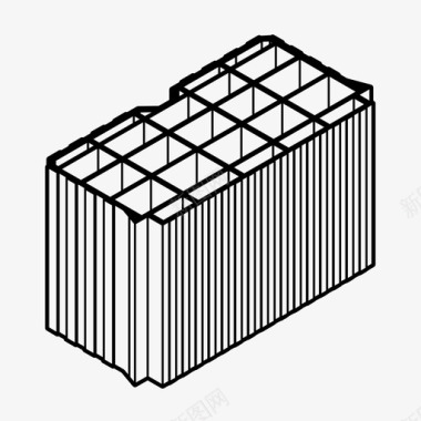 砖建筑陶瓷块图标图标