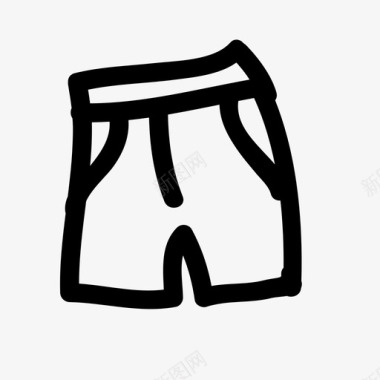 海军制服短裤百慕大群岛连衣裙图标图标