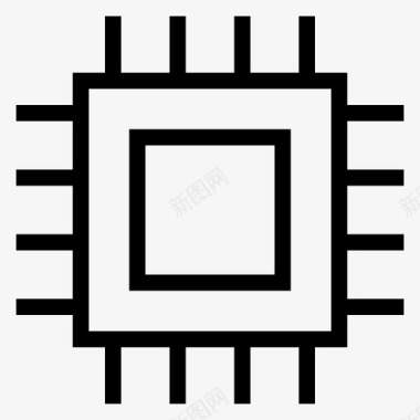 RFID芯片处理器芯片计算机图标图标