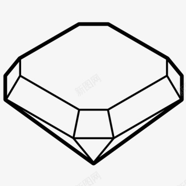 宝石镜子宝石水晶钻石图标图标
