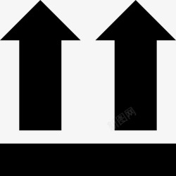 此面朝上这面朝上箭头盒子图标高清图片