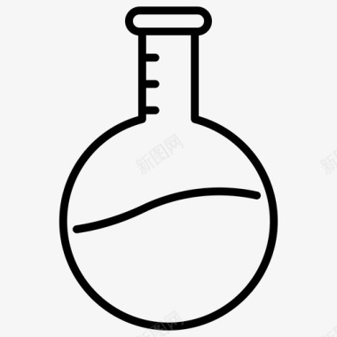 研究物质管液体医学图标图标