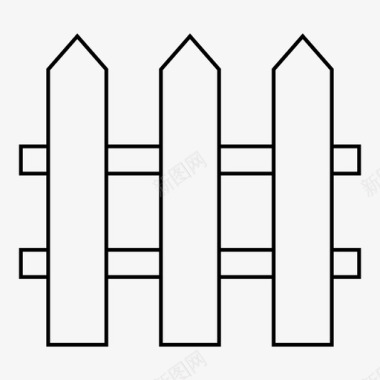 篱笆篱笆花园图标图标
