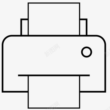 打印机免抠打印机家庭办公室图标图标