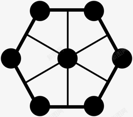 连接连接电网网络图标图标