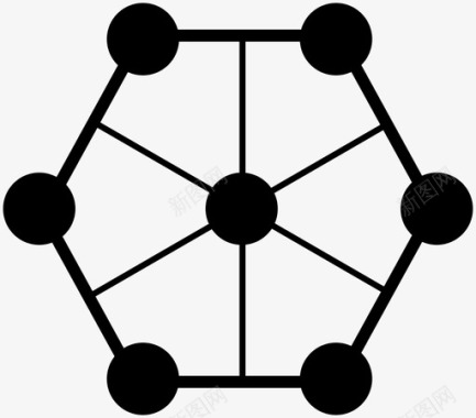 电网连接电网网络图标图标