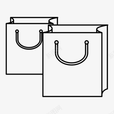 行业标志购物袋图标图标