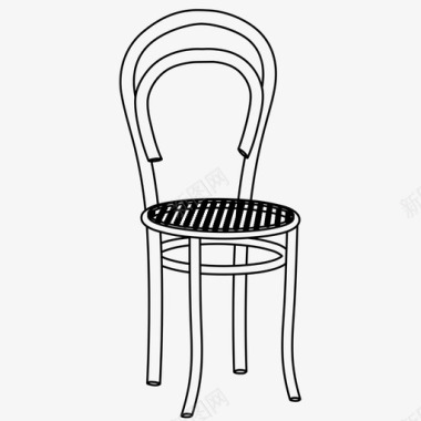 经典椅子家具坐椅图标图标