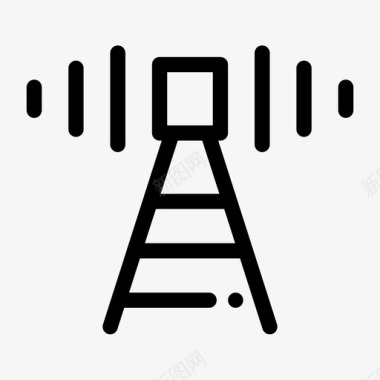 无线电信号高广播无线电信号图标图标