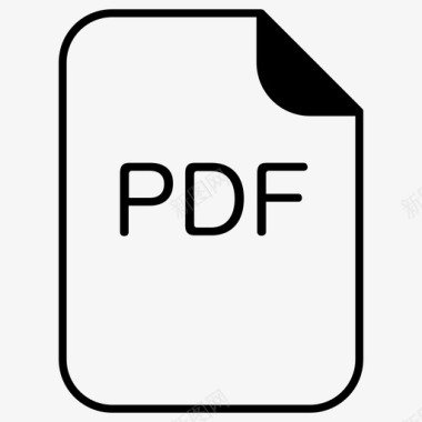 PDF文件格式pdf文档扩展名图标图标