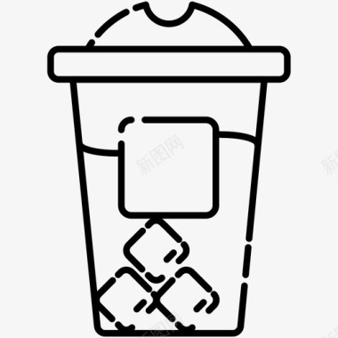冰咖啡冷饮冰饮料图标图标