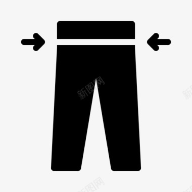 裤子定制尺码图标图标
