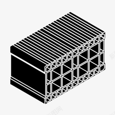 建筑标志砖建筑陶瓷块图标图标