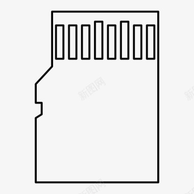 卡类标志microsd卡数据存储存储器图标图标