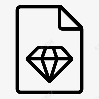 红宝石文件钻石宝石图标图标