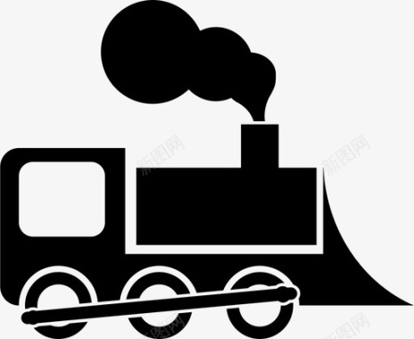 蒸汽火车图标图标
