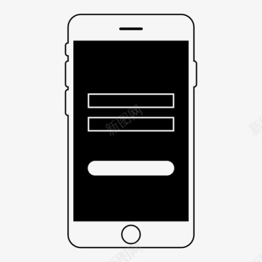 移动登录应用程序iphone图标图标