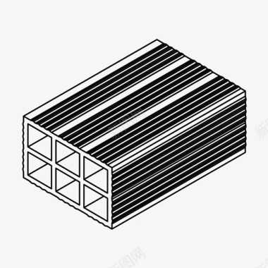 一堆砖砖建筑陶瓷块图标图标